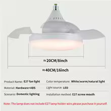Ventilador de Techo con Luz LED