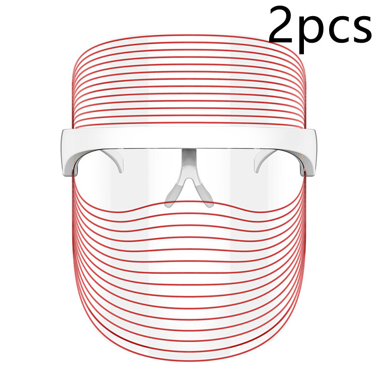 Máscara Facial de Terapia de Luz LED de 7 Colores