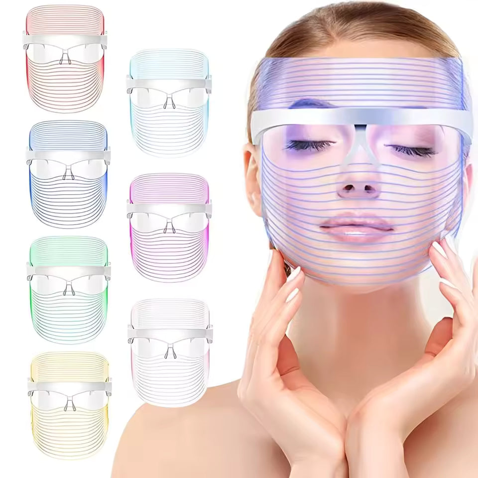 Máscara Facial con Luz LED 7 Colores