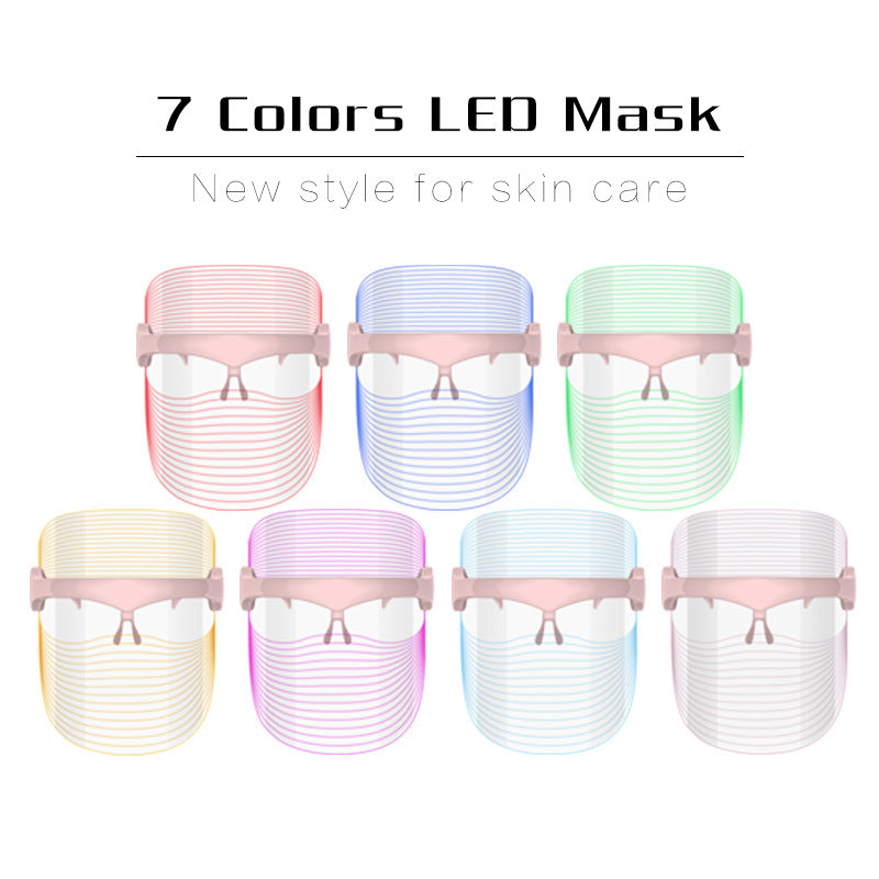 LED Facial Mask Device for Home Use with 7 Colors