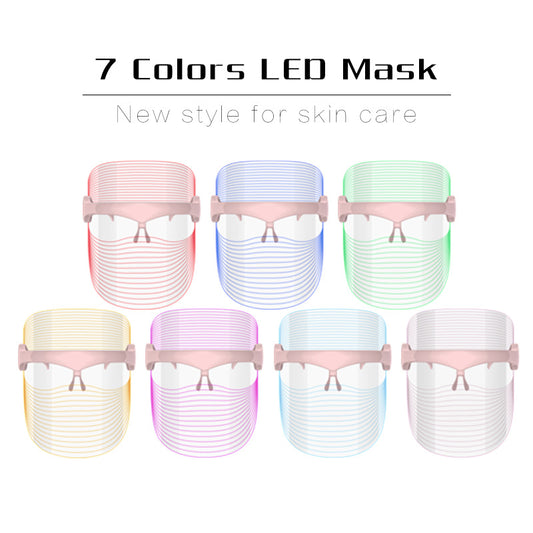 LED Facial Mask Device for Home Use with 7 Colors