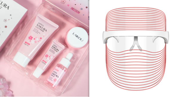 Máscara Facial de Terapia de Luz LED de 7 Colores