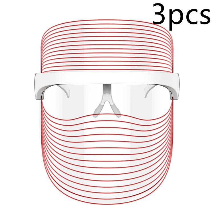Máscara Facial de Terapia de Luz LED de 7 Colores